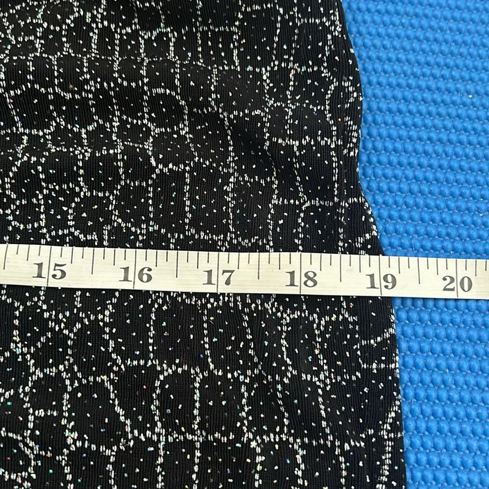 Scoot  McClintock Black Silver Sequined Opened back Diamond Straps Maxi …